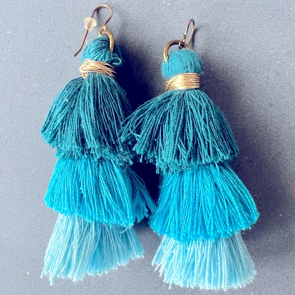 Handmade tassel earrings